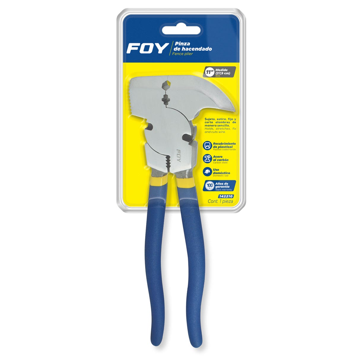 Pinza De Hacendado Con Mango Recubierto 11, Foy 142210