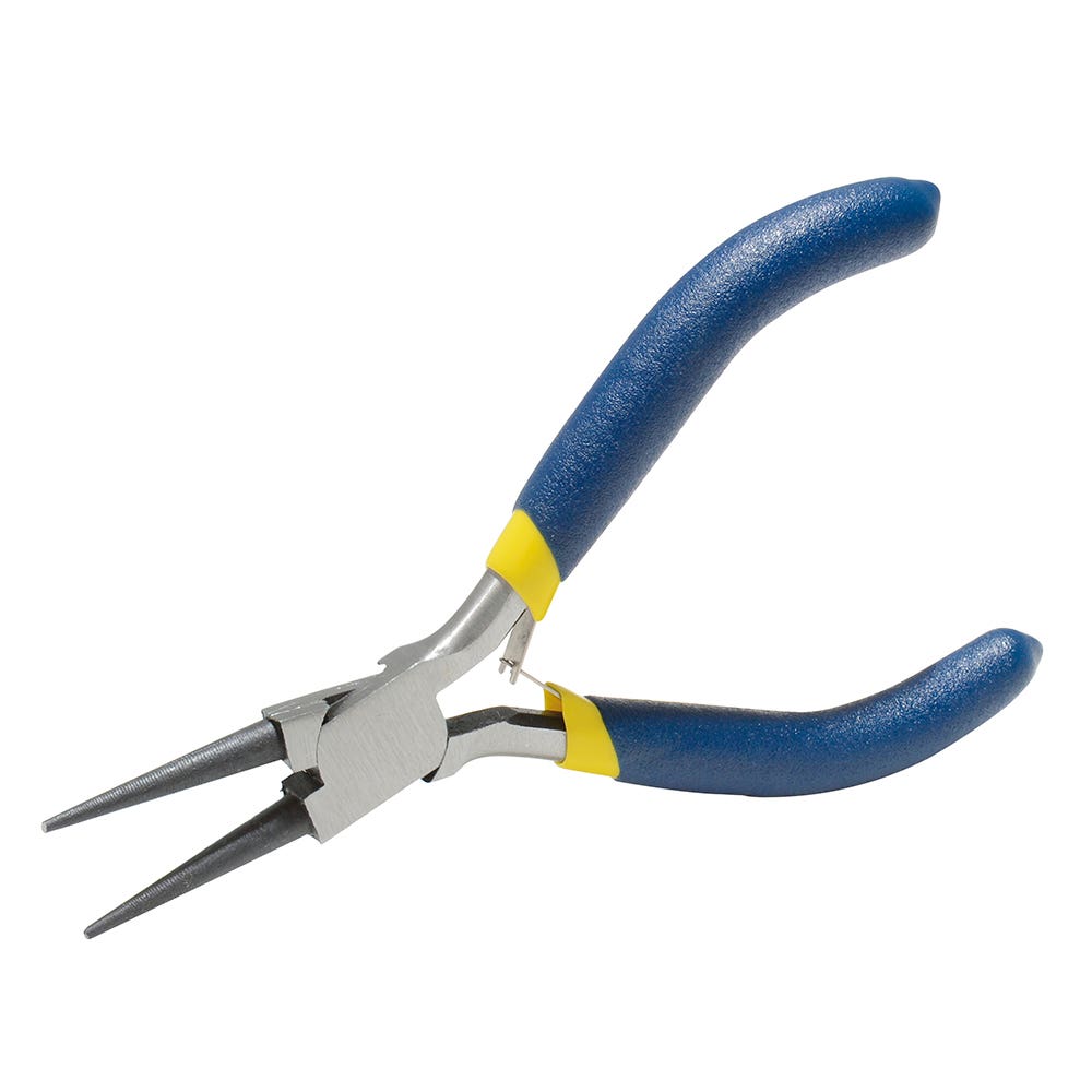 Mini Pinza Para Electrónica Con Mango De Vinil Punta Redonda De 4-15/16, Foy 142224