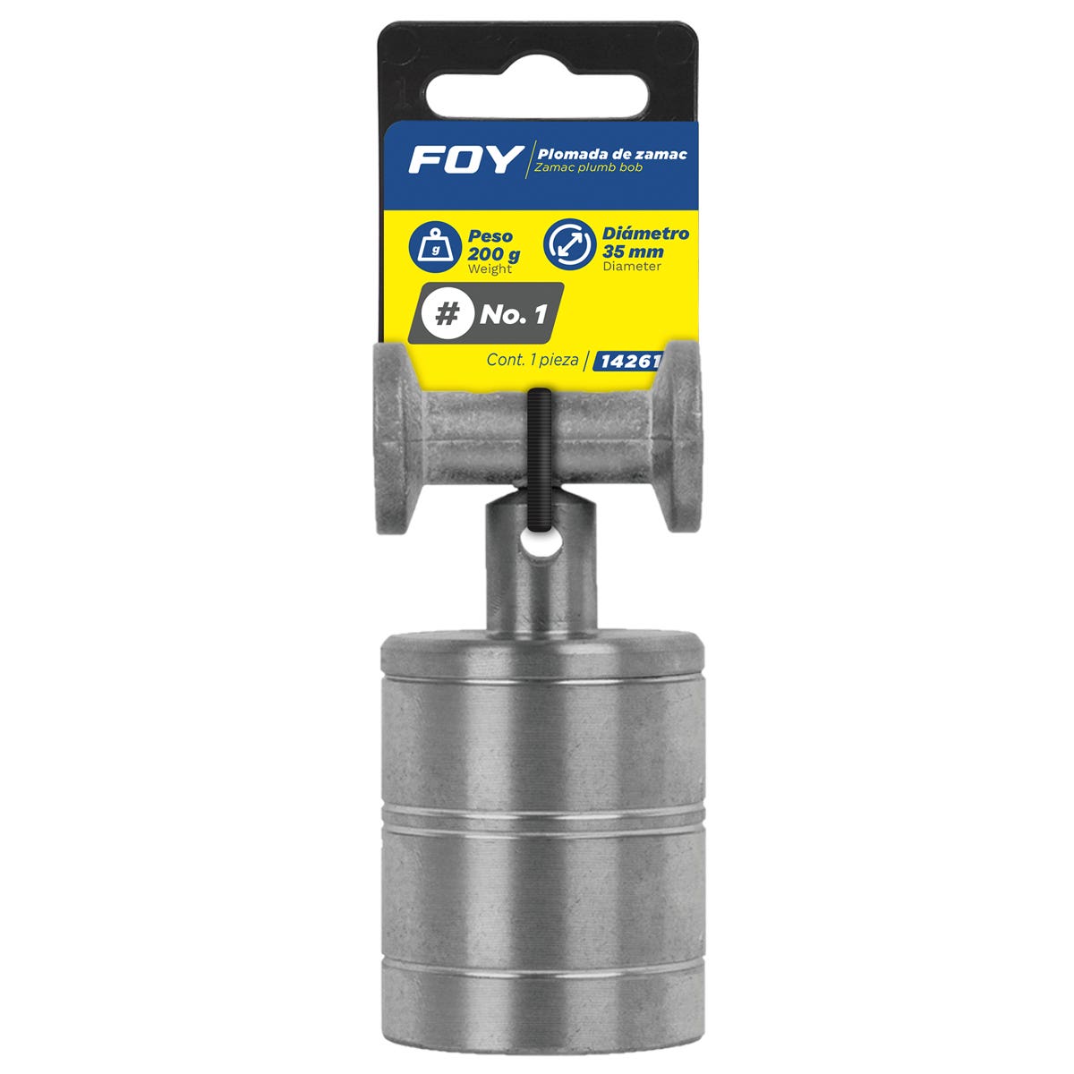 Plomada De Zamac Tipo Barril 122 g, Foy 142616