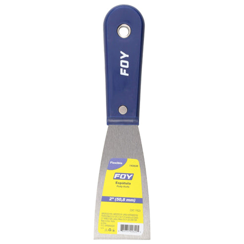 Espátula Flexible De Acero De Alto Carbón Con Mango Plástico 2, Foy 142620