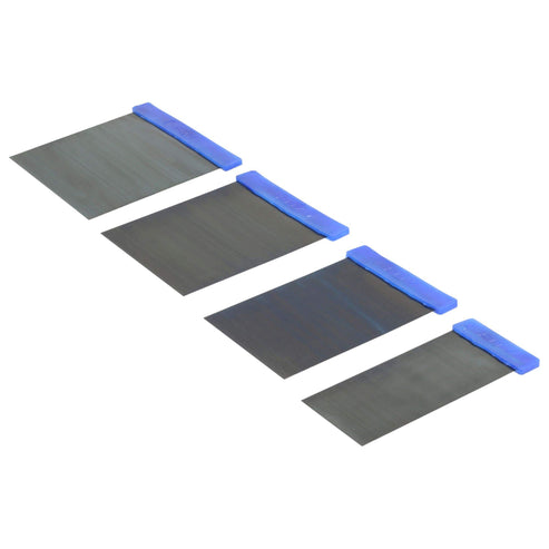 Juego De Cuñas Para Raspar Con Mango Plástico, 4 Piezas, Foy 142628