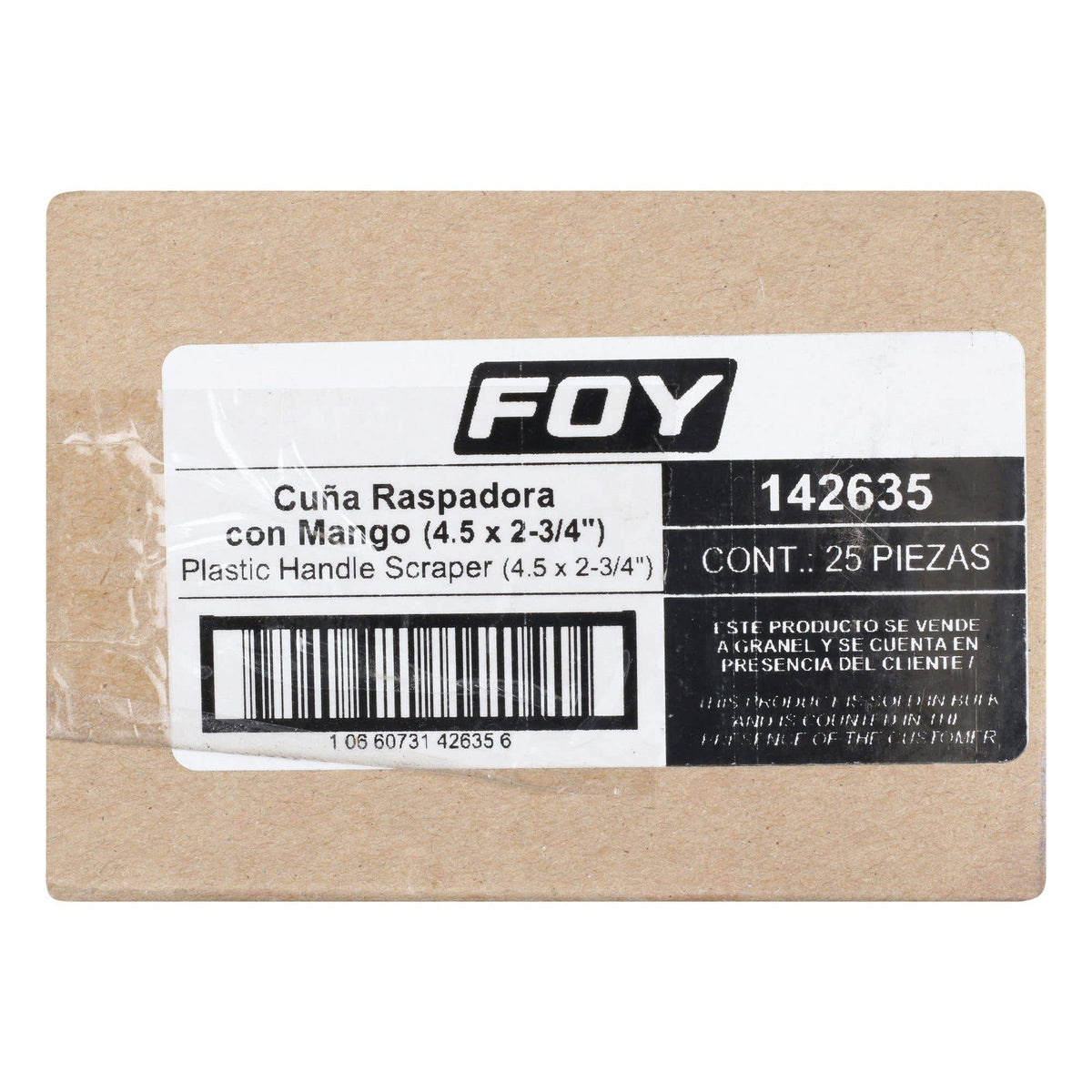 Cuña Para Raspar Con Mango Plástico 4.5 x 2-3/4, Foy 142635