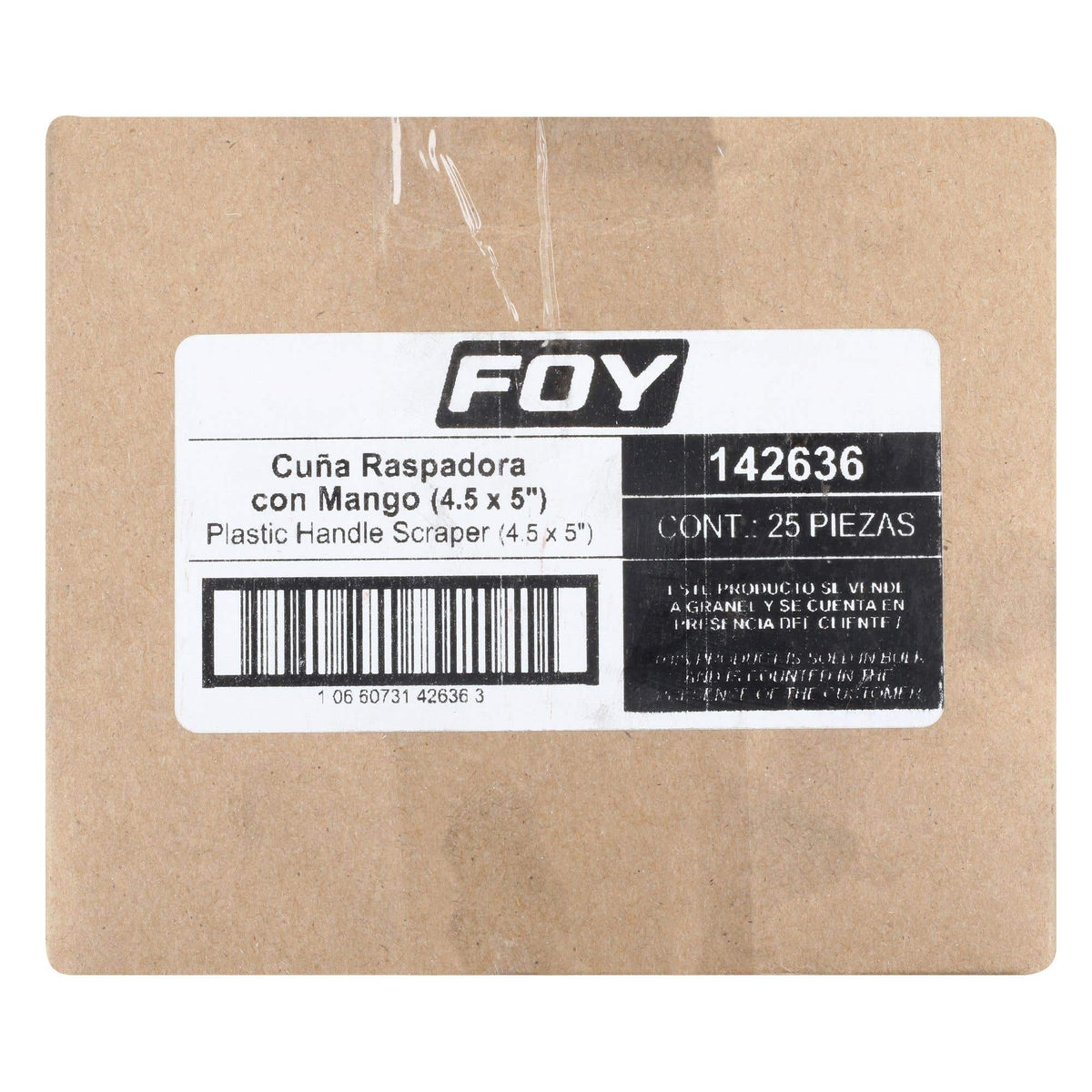 Cuña Para Raspar Con Mango Plástico 4.5 x 5, Foy 142636
