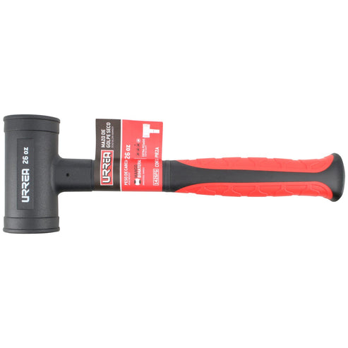 Mazo De Golpe Seco Tapas Fijas Con Mango Rubber Grip 10-1/8, 26 Oz, Urrea 1426FG