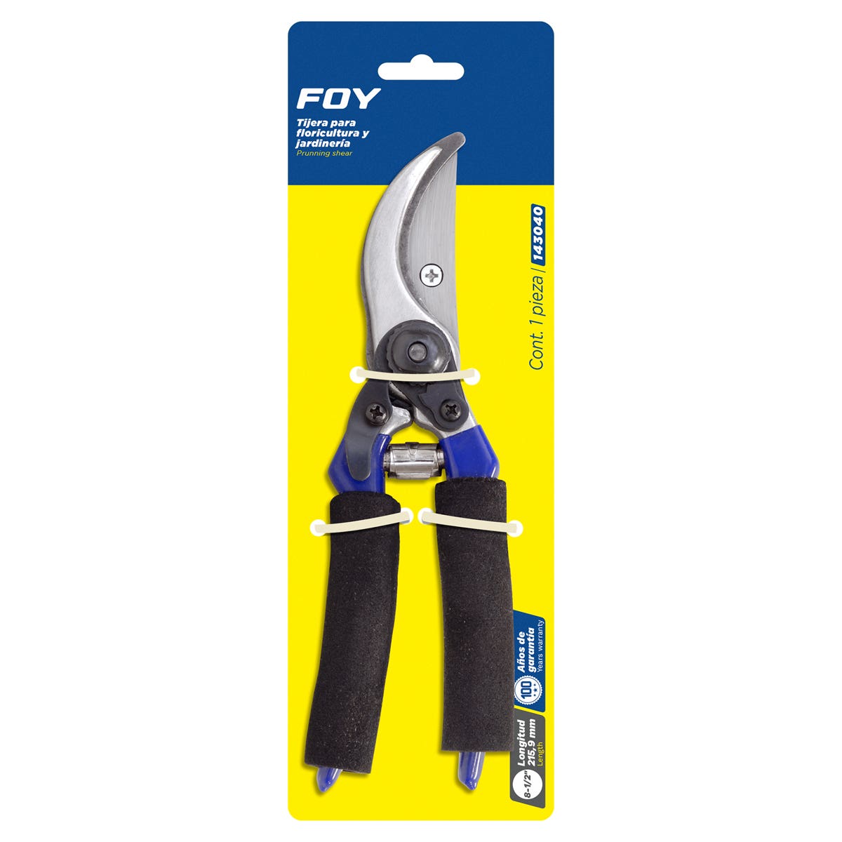 Tijeras Para Poda A Una Mano 8-1/2 Ramas Verdes, Foy 143040