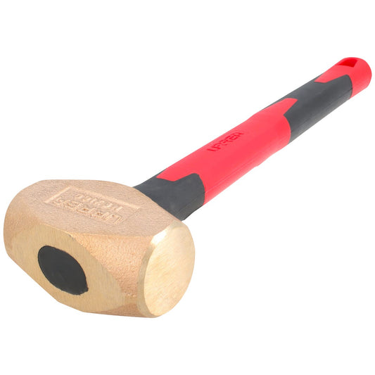 Marro De Bronce Con Mango De Fibra De Vidrio 15", 3.1 lb Urrea 1432FV