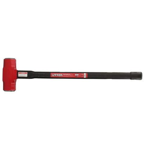 Marro Octagonal Cabeza Forjada Irrompible Con Mango Rubber Grip Anti-Vibración 30, 8 Lb, Urrea 1437HD