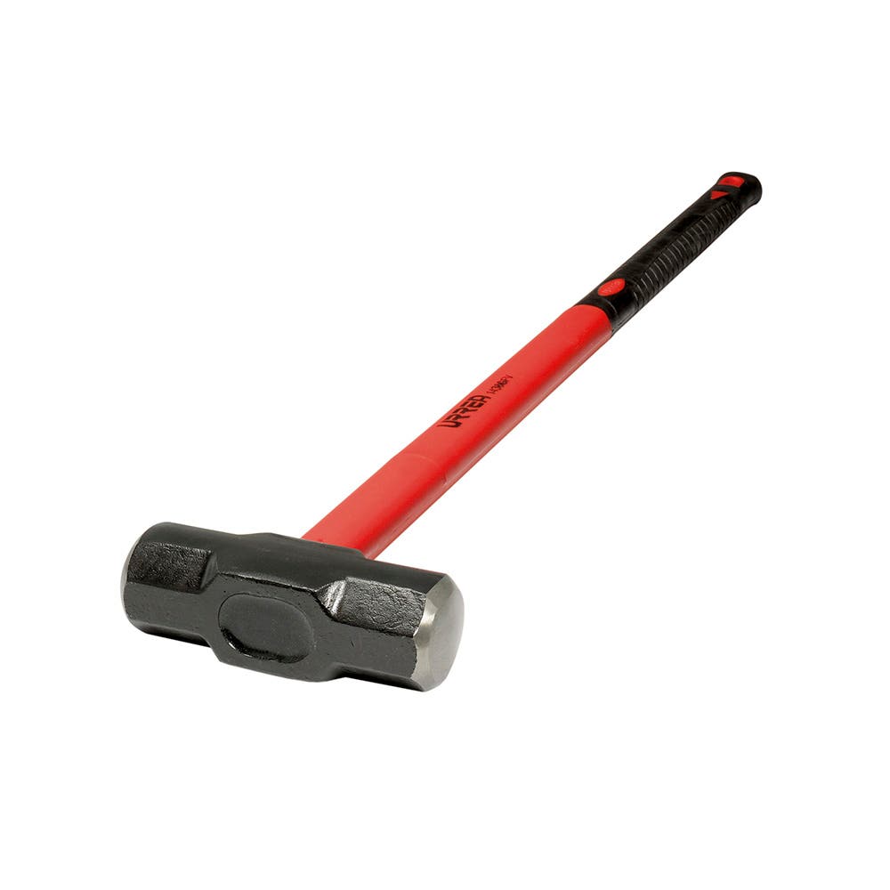 Marro Octagonal Cabeza Maquinada Con Mango De Fibra De Vidrio 36, 12 Lb, Urrea 1439GFV