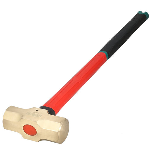 Marro De Bronce Con Mango Largo De Fibra De Vidrio 35, 10 Lb, Urrea 1440FV