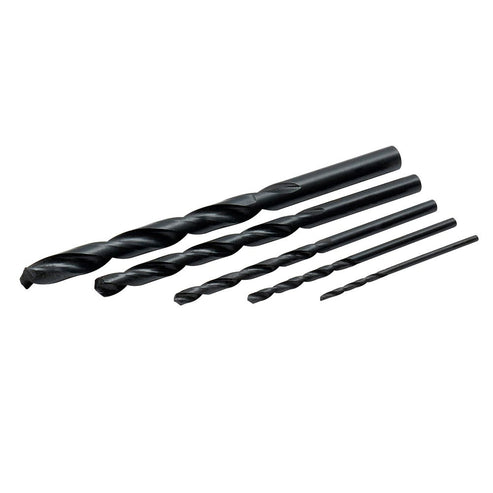 Juego De Brocas Negras De Acero De Alta Velocidad Zanco Recto, 5 Piezas, Foy 144129