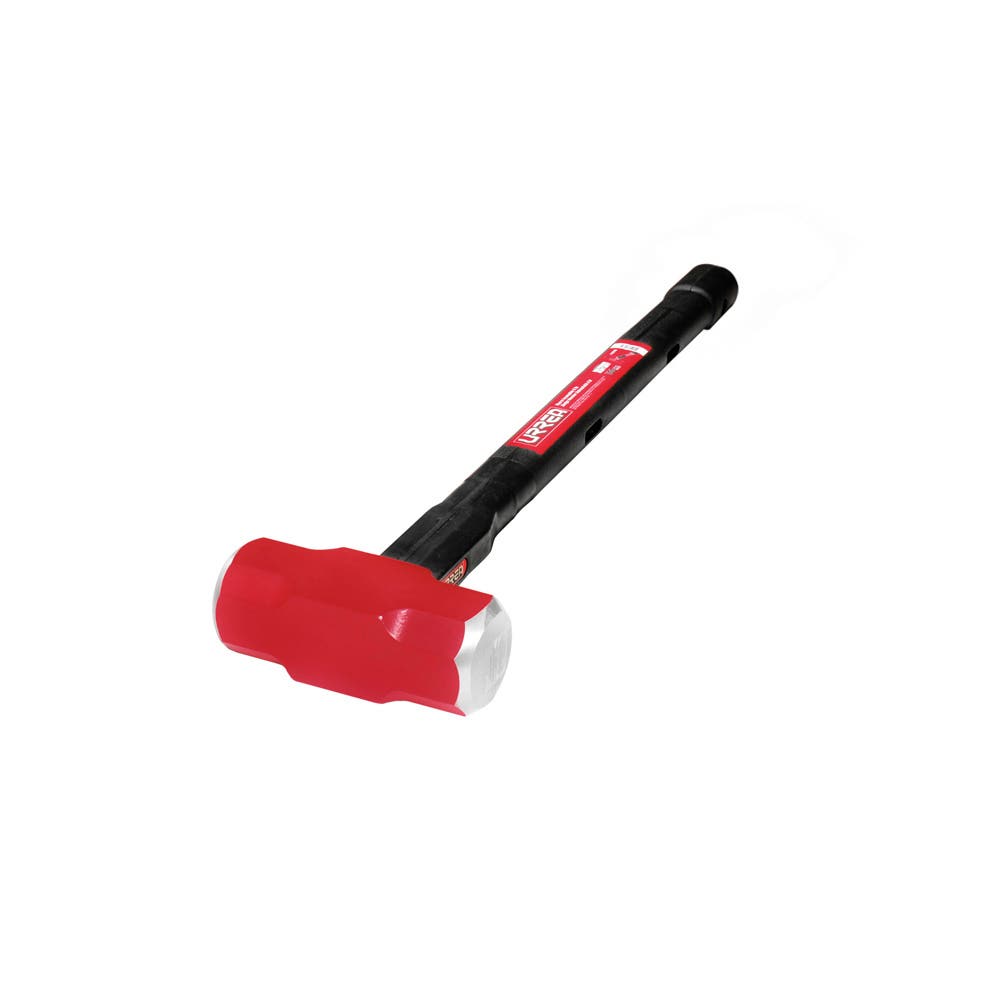 Marro Octagonal Cabeza Forjada Irrompible Con Mango Rubber Grip Anti-Vibración 30, 14 Lb, Urrea 1441HD