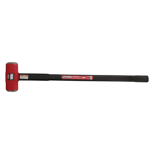 Marro Octagonal Cabeza Forjada Irrompible Con Mango Rubber Grip Anti-Vibración 30, 14 Lb, Urrea 1441HD