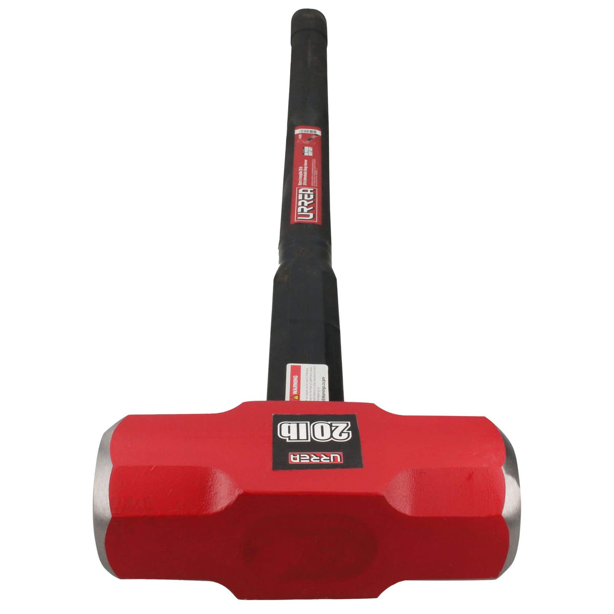 Marro Octagonal Cabeza Forjada Irrompible Con Mango Rubber Grip Anti-Vibración 36, 20 Lb, Urrea 1442HD