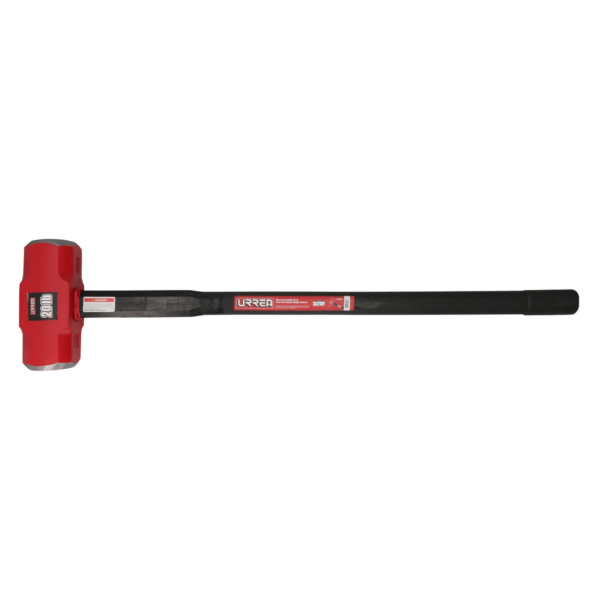 Marro Octagonal Cabeza Forjada Irrompible Con Mango Rubber Grip Anti-Vibración 36, 20 Lb, Urrea 1442HD
