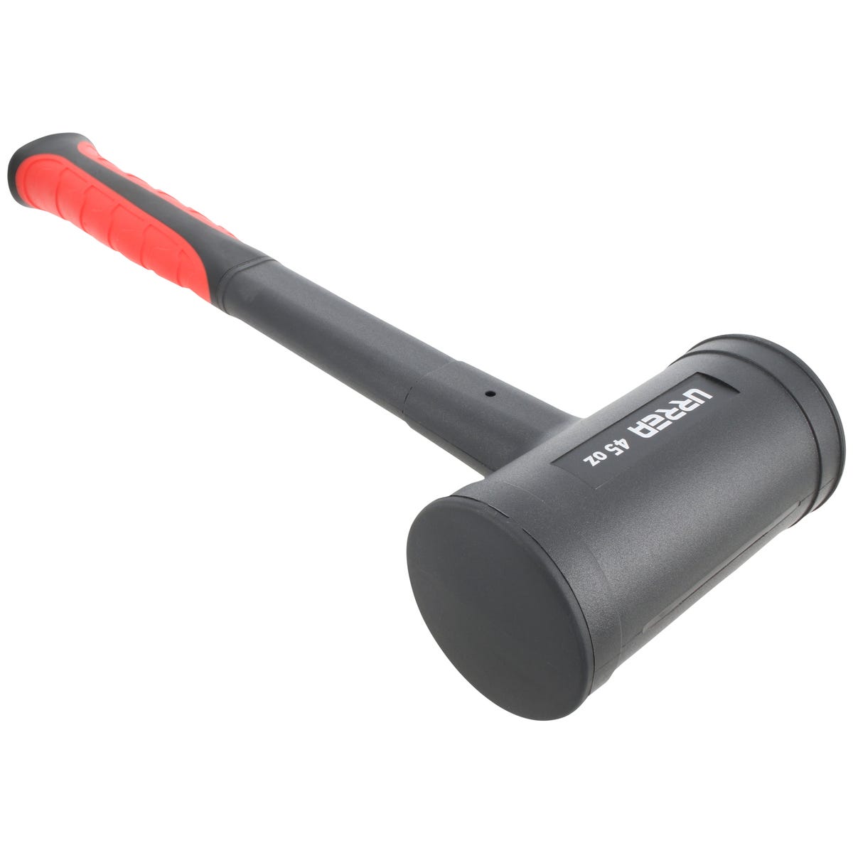Mazo De Golpe Seco Tapas Fijas Con Mango Rubber Grip 11-31/32, 45 Oz, Urrea 1445FG