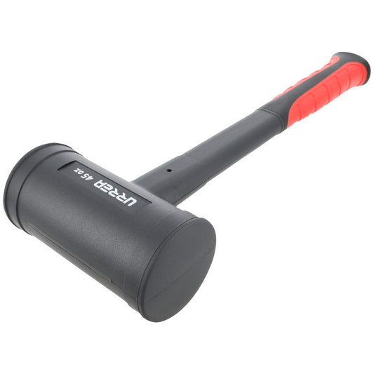 Mazo De Golpe Seco Tapas Fijas Con Mango Rubber Grip 11-31/32, 45 Oz, Urrea 1445FG