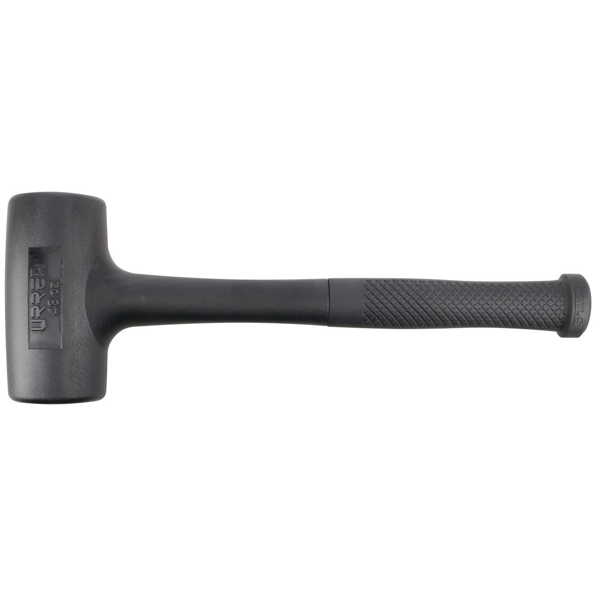Mazo De Golpe Seco Tapas Fijas De Alto Impacto Con Mango 12-1/8, 48 Oz, Urrea 1448G