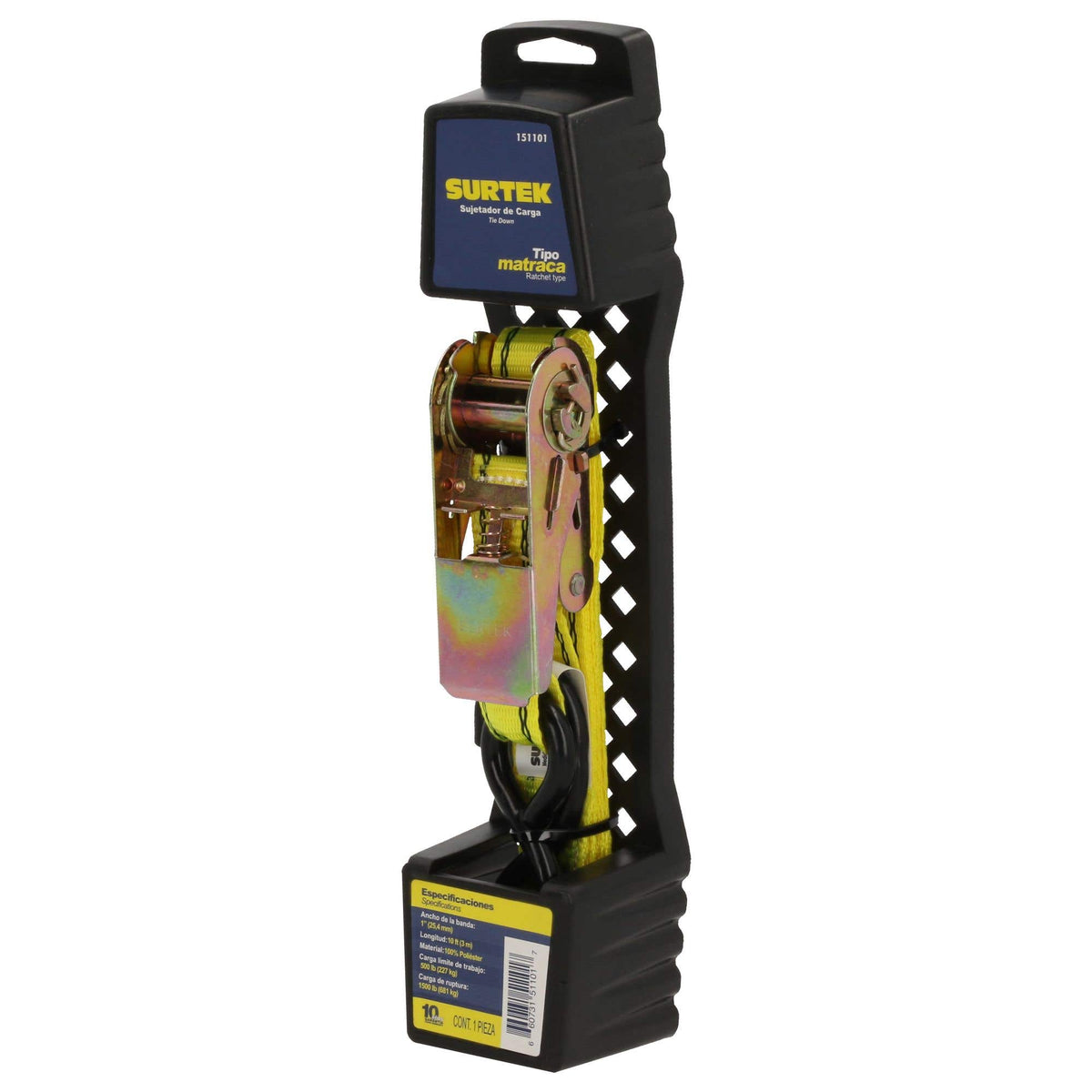 Sujetador Con Matraca 1 x 3 m x 227 kg, Surtek 151101