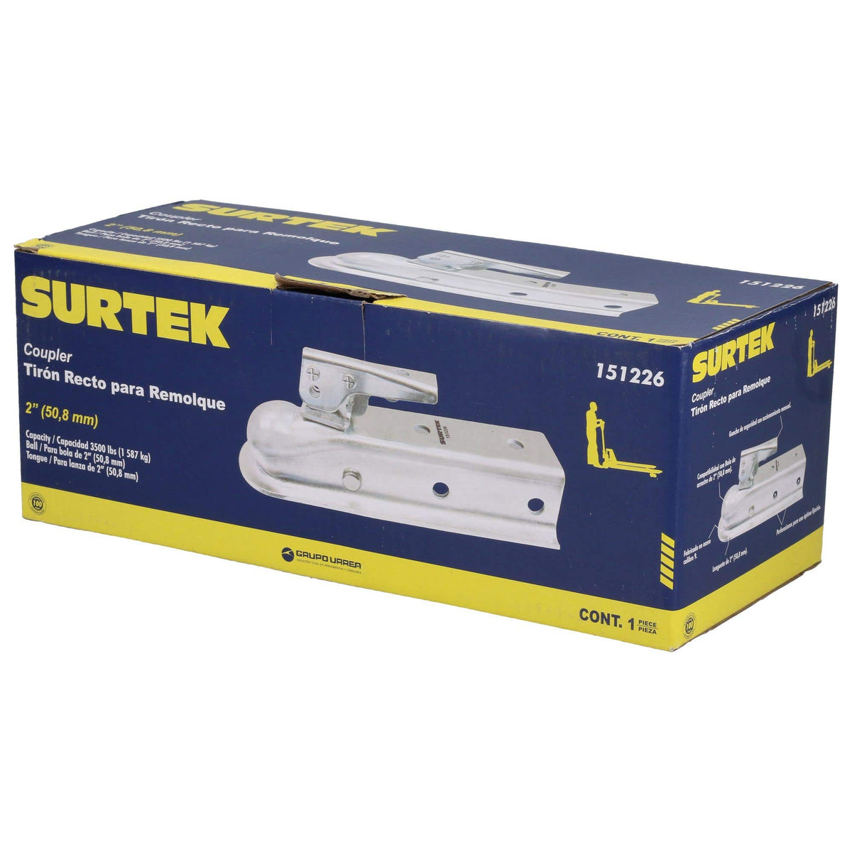 Acoplador Para Remolque 2, Surtek 151226