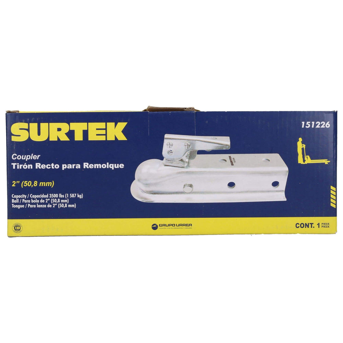 Acoplador Para Remolque 2, Surtek 151226