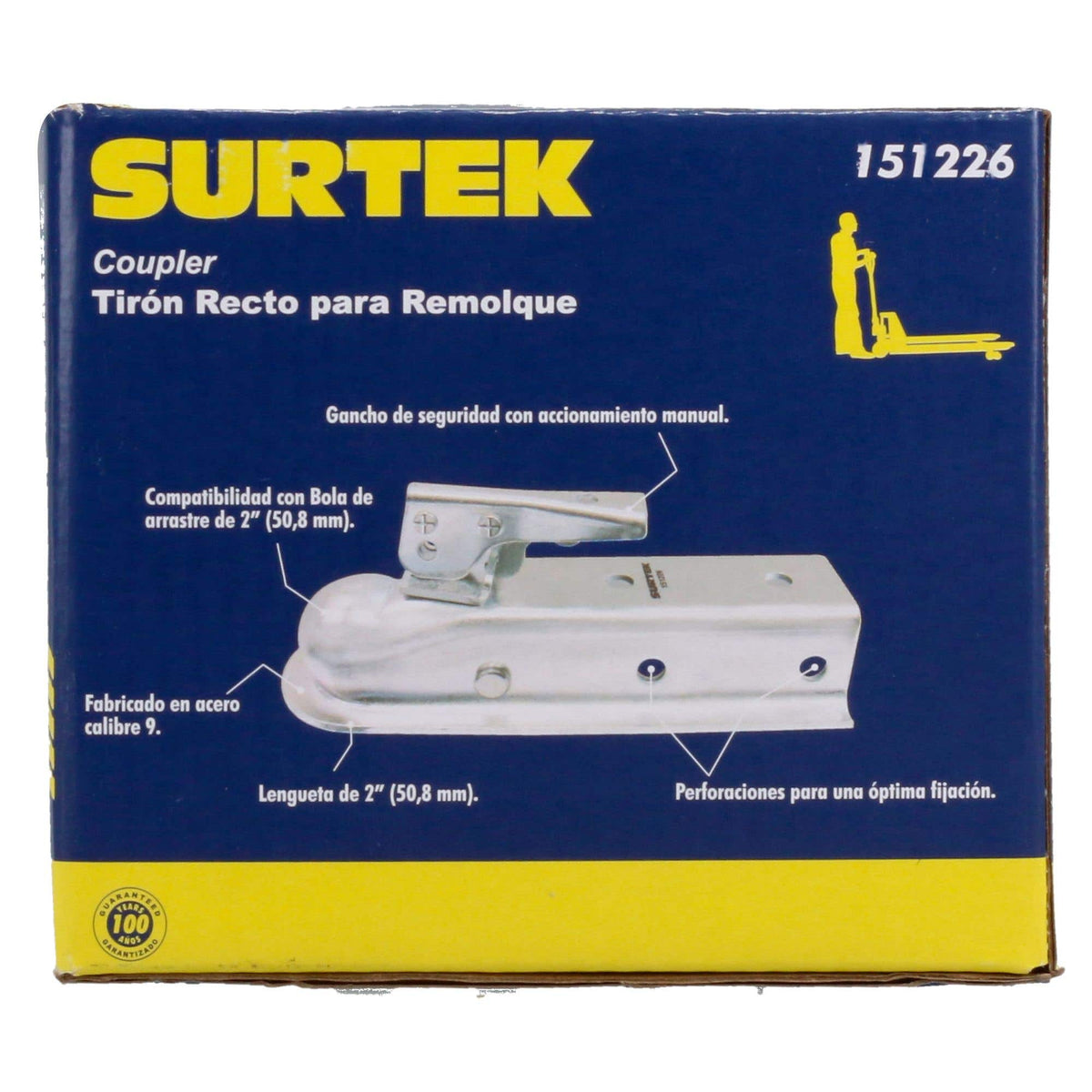Acoplador Para Remolque 2, Surtek 151226