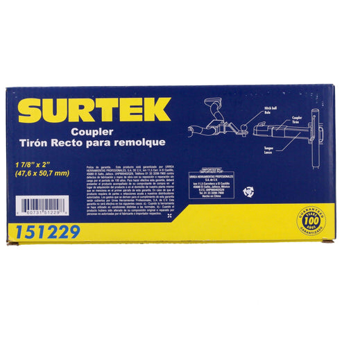 Acoplador Para Remolque 1-7/8, Surtek 151229