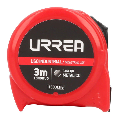 Flexómetro Con Carcasa De Plástico, 3 m x 19 mm, Urrea 1583LHG