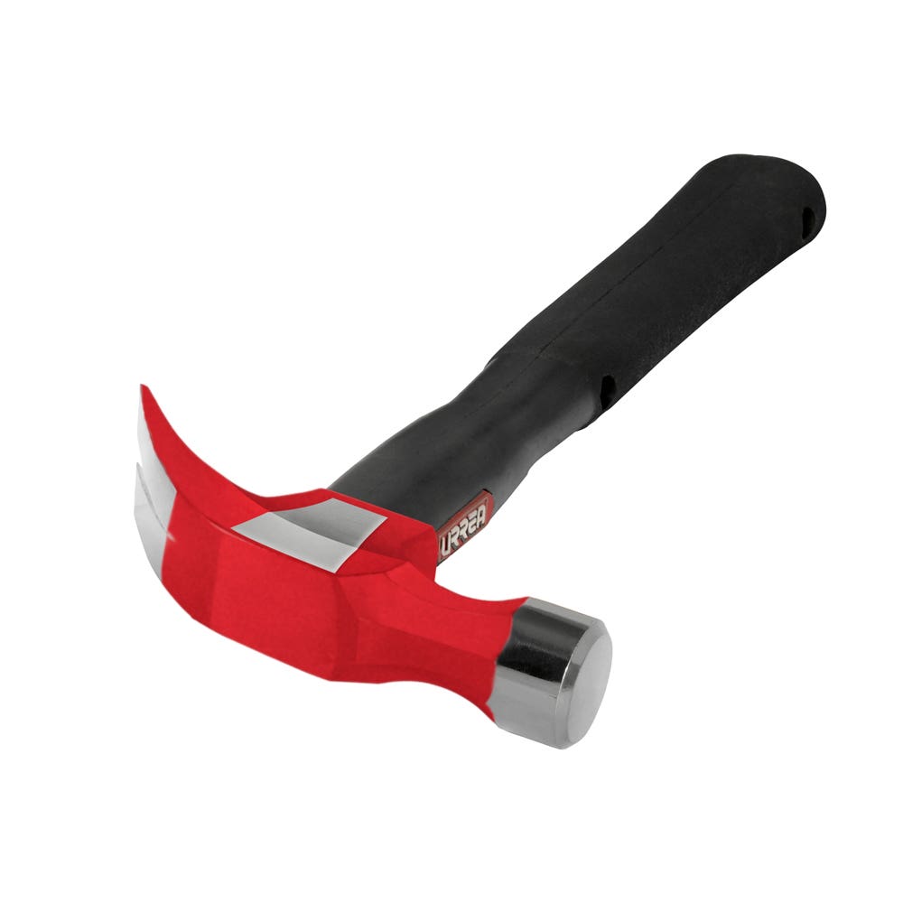 Martillo De Uña Irrompible Con Mango Anti-Vibración Texturizado 13, 16 Oz, Urrea 1616HD