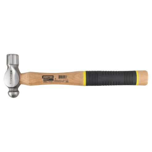 Martillo De Bola Pulido Con Mango De Madera Con Grip De 13, 16 Oz, Surtek 16SG