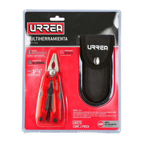 Pinza Multiherramienta 12 En 1 De 6, Urrea 18575