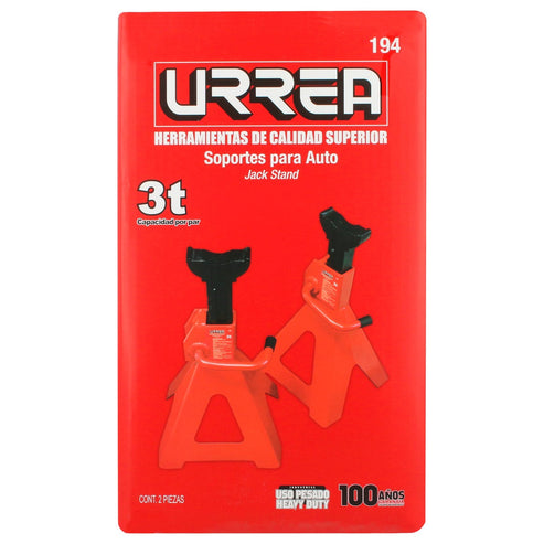 Torres Para Automóvil De Hierro Fundido 3 Ton, 2 Piezas, Urrea 194
