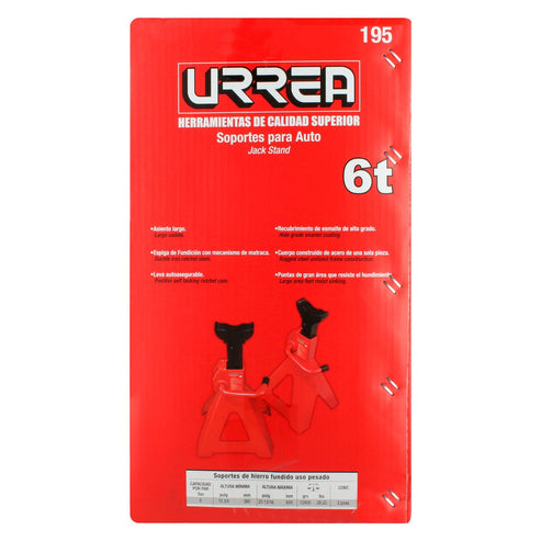 Torres Para Automóvil De Hierro Fundido 6 Ton, 2 Piezas, Urrea 195