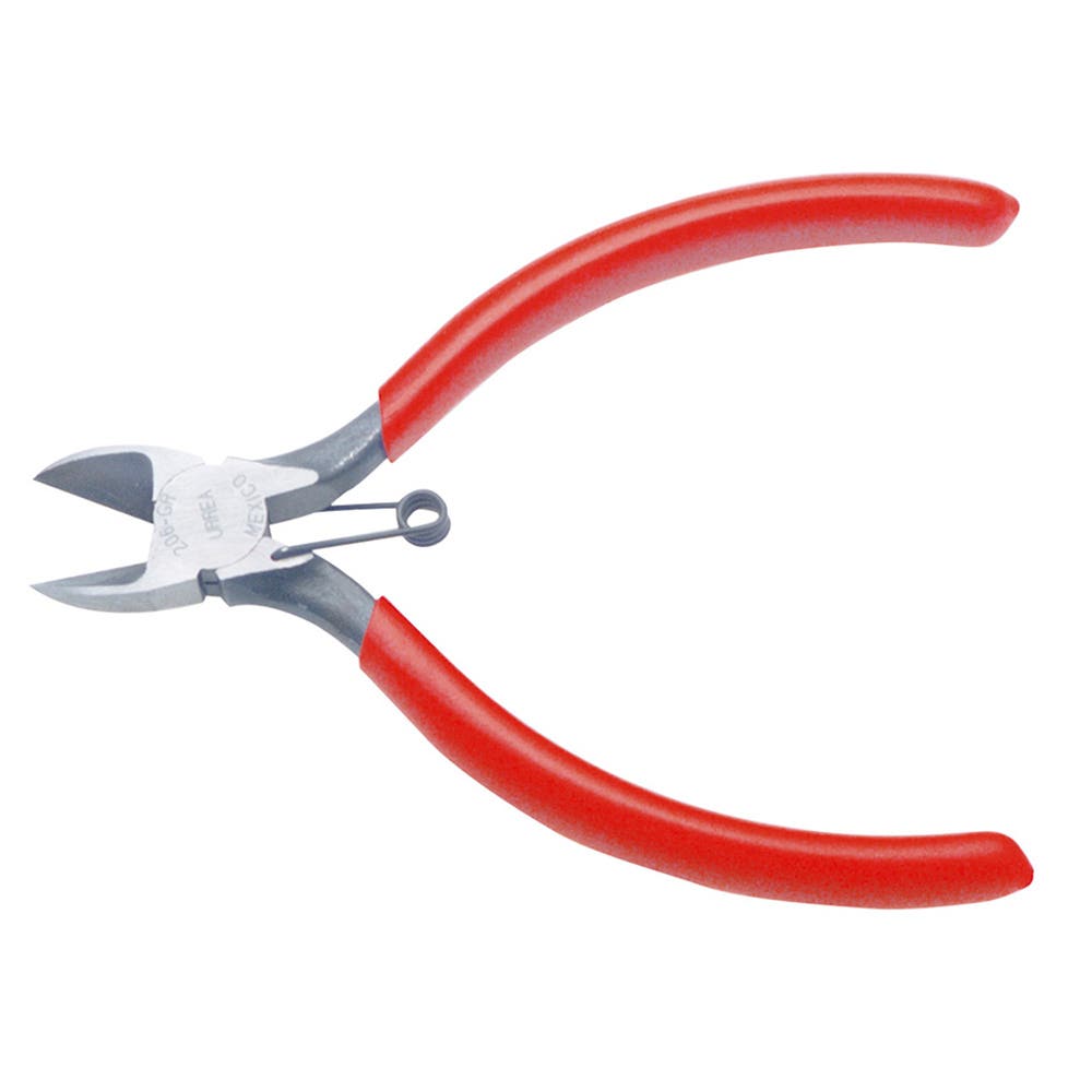 Pinza Para Electricista Con Mango Rubber Grip Con Resorte Corte Diagonal De 4-3/16, Urrea 204GR