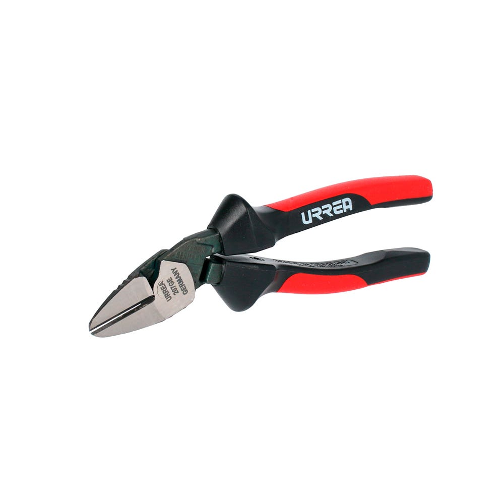 Pinza Para Electricista Con Mango Bimaterial Ergonómica Alta Palanca Corte Diagonal De 7, Urrea 207GE