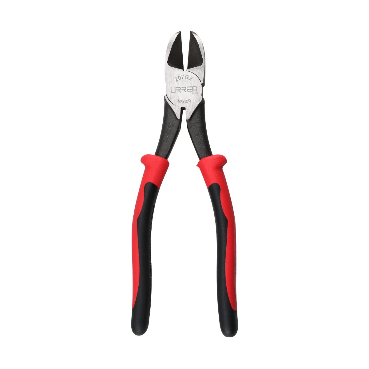Pinza Para Electricista Con Mango Bimaterial Corte Diagonal Alta Palanca De 7-3/4, Urrea 207GX