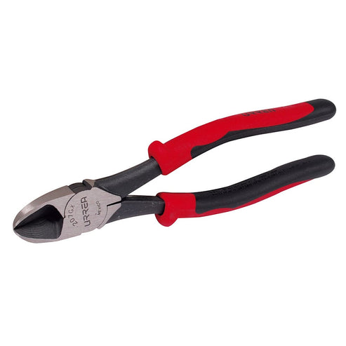 Pinza Para Electricista Con Mango Bimaterial Corte Diagonal Alta Palanca De 7-3/4, Urrea 207GX