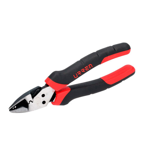 Pinza Multipropósitos Con Mango Bimaterial Punta Diagonal Corte Diagonal De 7, Urrea 207MP