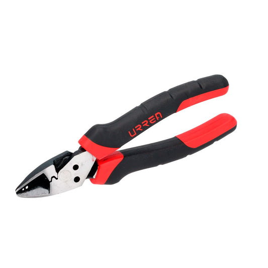 Pinza Multipropósitos Con Mango Bimaterial Punta Diagonal Corte Diagonal De 7, Urrea 207MP