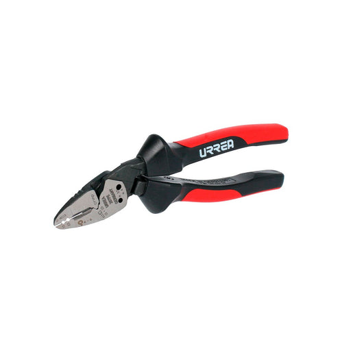 Pinza Para Electricista Con Mango Bimaterial Ergonómica Alta Palanca Corte Diagonal De 7, Urrea 207PE