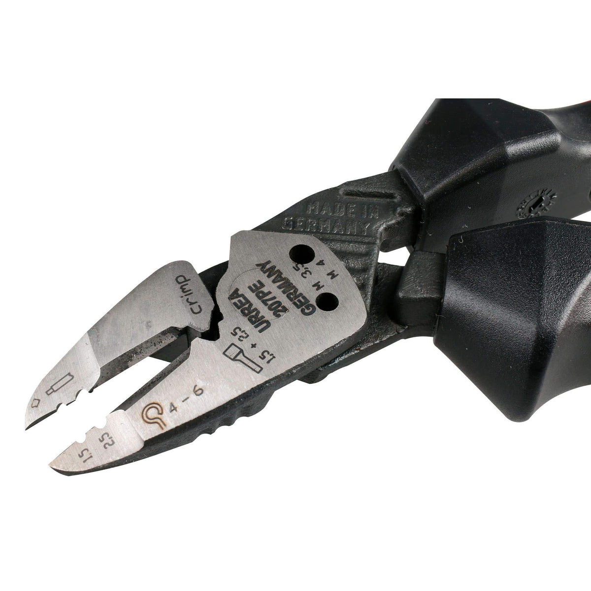 Pinza Para Electricista Con Mango Bimaterial Ergonómica Alta Palanca Corte Diagonal De 7, Urrea 207PE