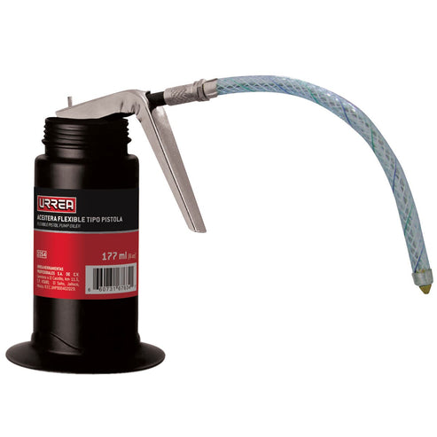 Aceitera Flexible Tipo Pistola De 177 ml, Urrea 2266