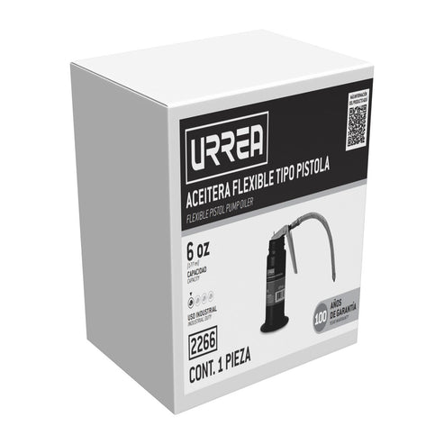 Aceitera Flexible Tipo Pistola De 177 ml, Urrea 2266