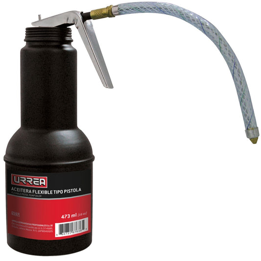 Aceitera Flexible Tipo Pistola De 473 ml, Urrea 2267