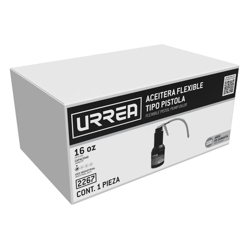 Aceitera Flexible Tipo Pistola De 473 ml, Urrea 2267