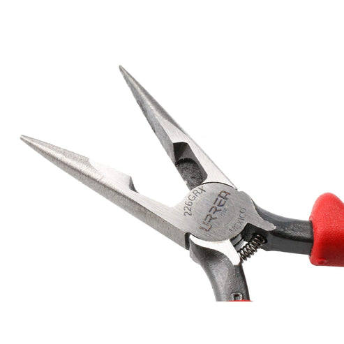 Pinza Para Electricista Con Mango Bimaterial Punta Larga Corte Lateral De 6-23/32, Urrea 226GRX