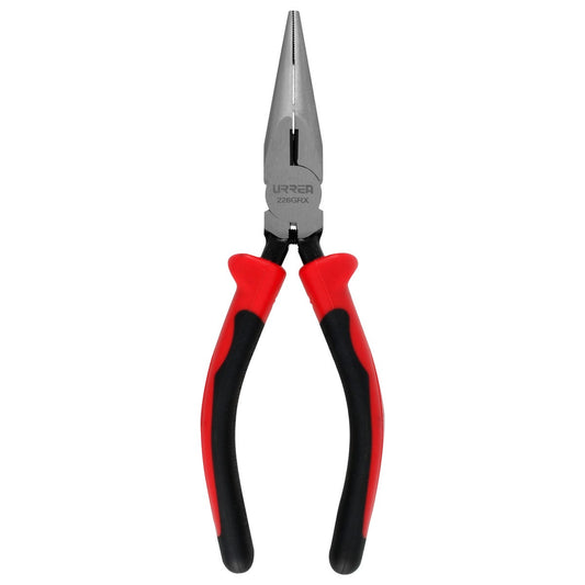 Pinza Para Electricista Con Mango Bimaterial Punta Larga Corte Lateral De 6-23/32, Urrea 226GRX