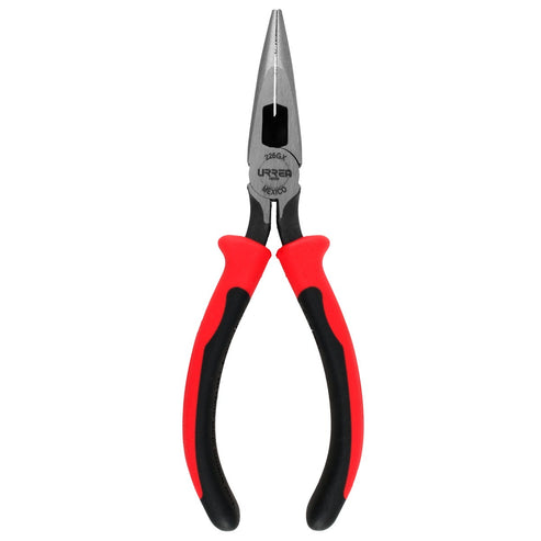 Pinza Para Electricista Con Mango Bimaterial Punta Larga Corte Lateral C/resorte 6-23/32, Urrea 226GX