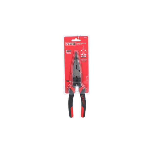 Pinza Para Electricista Con Mango Bimaterial Palanca Compuesta Punta Larga De 8, Urrea 2292GCA