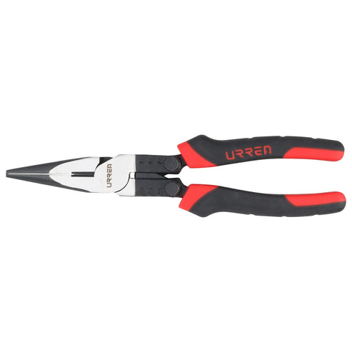 Pinza Para Electricista Con Mango Bimaterial Palanca Compuesta Punta Larga De 8, Urrea 2292GCA