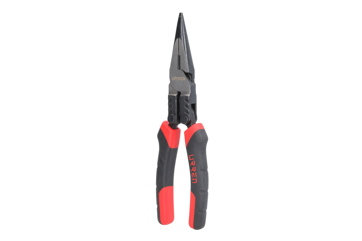 Pinza Para Electricista Con Mango Bimaterial Palanca Compuesta Punta Larga De 8, Urrea 2292GCA